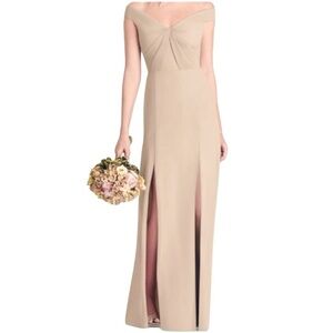 Social Bridesmaids Off Shoulder Gown